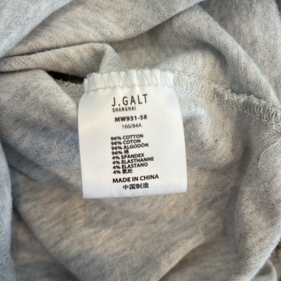 Brandy Melville John Galt Gray V-Neck Ruched Women's Top - Picture 5 of 5